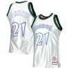 Kevin Garnett Minnesota Timberwolves 1997/98 Hardwood Classics 75th Anniversary Superbe Swingman Jersey Platinum - Pour les joueurs de basketball amateurs - Adapté à tous les styles de jeu