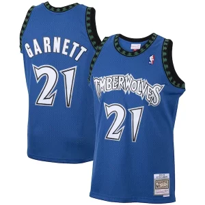 Kevin Garnett Minnesota Timberwolves 2001/02 Hardwood Classics Swingman Superbe Jersey Blue - Pour les matchs d'athlétisme - Restez frais et confortable