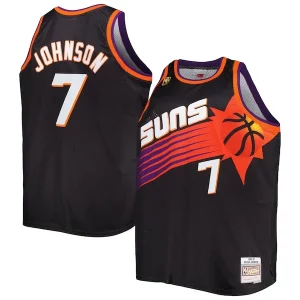 Kevin Johnson Phoenix Suns Big & Tall Hardwood Classics 1996/97 Swingman Exquisite Jersey Black - Maillot de qualité supérieure - Durable et résistant