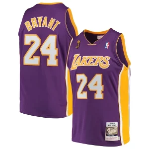Kobe Bryant Los Charming Angeles Lakers 2008/09 Hardwood Classics Authentic Jersey Purple - Pour les fans de la ligue - Un maillot authentique de la compétition