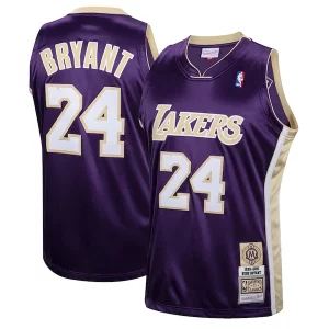 Kobe Bryant Los Angeles Élégant Lakers Hall of Fame Class of 2020 #24 Authentic Hardwood Classics Jersey Purple/Gold - Événement exclusif - Soyez l'un des premiers à avoir ce maillot