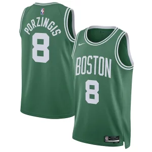 Kristaps Porzingis Boston Celtics Nike Unisex Swingman Jersey Dashing Icon Edition Kelly Green - Style contemporain - Restez à la mode avec ce maillot