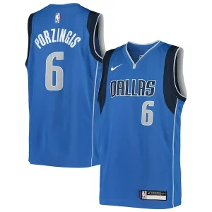 Kristaps Porzingis Dallas Mavericks Nike Incontournable Youth Swingman Jersey Icon Edition Blue - Fait à la main - Un produit unique et de qualité