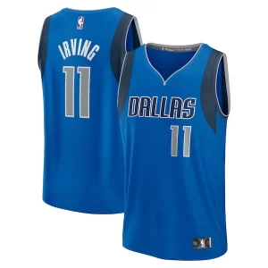 Kyrie Irving Dallas Mavericks Fast Break Replica Player Jersey Icon Haut de gamme Edition Blue - Maillot de collection - Un bijou pour les amateurs