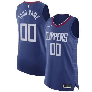 LA Clippers Nike 2020/21 Authentic Custom Jersey Blue Icon Luxueux Edition - Parfait pour le match jour - Montrez votre support avec style