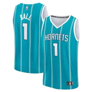 LaMelo Ball Charlotte Vibrant Hornets Fast Break Replica Player Jersey Icon Edition Teal - Idéal pour les collectionneurs - Qualité premium garantie