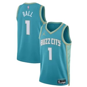 LaMelo Ball Commémoratif Charlotte Hornets Jordan Brand Unisex 2023/24 Swingman Jersey Teal City Edition - Confort et style combinés - Pour un look exceptionnel