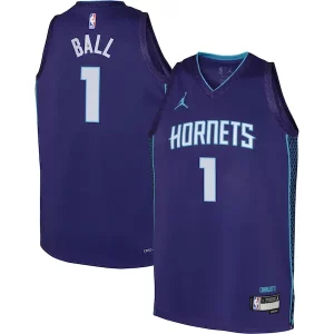 LaMelo Ball Charlotte Hornets Jordan Brand Refiné Youth Swingman Jersey Statement Edition Purple - Événement exclusif - Soyez l'un des premiers à avoir ce maillot