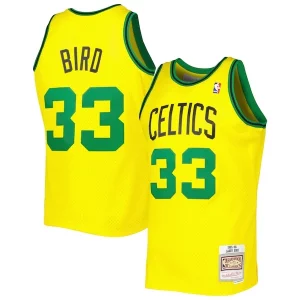 Larry Bird Personalisable Boston Celtics 1985 86 Hardwood Classics Reload 3.0 Swingman Jersey Gold - Giftez-le à un fan dévoué - Livraison en temps pour les fêtes