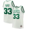 Larry Bird Boston Celtics Hardwood Classics 1985/86 Haut de gamme Swingman Jersey White/Kelly Green - Dernières unités - Ne manquez pas cette opportunité