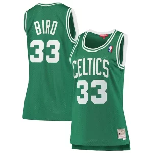 Larry Bird Boston Celtics Women's 1985 86 Hardwood Classics Sophistiqué Swingman Jersey Kelly Green - Édition commemorative - Souvenez-vous des moments inoubliables