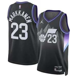 Lauri Markkanen Utah Jazz Jordan Brand Unisex 2024/25 Swingman Jersey Statement Edition Black Exclusif - Événement exclusif - Soyez l'un des premiers à avoir ce maillot