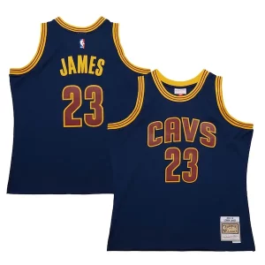 LeBron James Cleveland Cavaliers 2015/16 Hardwood Classics Swingman Jersey Collectible Navy - Design innovant - Écarte-vous du commun des mortels