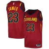 LeBron Charming James Cleveland Cavaliers Nike Swingman Player Jersey Icon Edition Wine - Garantie satisfaction - Si vous n'êtes pas satisfait