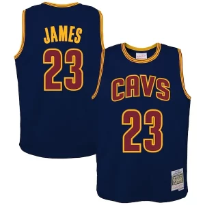 LeBron James Cleveland Cavaliers Youth 2008/09 Hardwood Classics Swingman Magnifique Jersey Navy - Édition limitée - Uniques dans leur genre