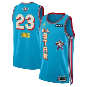 LeBron James Jordan Brand Unisex 2025 NBA All Star Game Swingman Player Jersey Refiné Light Blue - Vêtement de fan emblématique - Montrez votre amour pour l'équipe