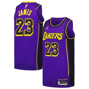 LeBron James Los Angeles Lakers Jordan Brand Authentic Player Jersey Statement Edition Sophistiqué Purple - Pour les fans de la ligue - Un maillot authentique de la compétition
