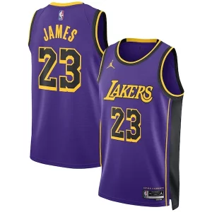 LeBron James Los Incontournable Angeles Lakers Jordan Brand Unisex Swingman Jersey Statement Edition Purple - Idéal pour les collectionneurs - Qualité premium garantie