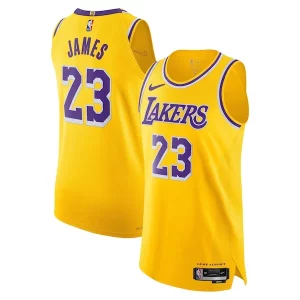 LeBron James Los Angeles Lakers Nike Authentic Jersey Icon Edition Gold Exquisite - Giftez-le à un fan dévoué - Livraison en temps pour les fêtes