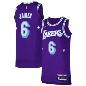 LeBron James Los Gracieux Angeles Lakers Nike Authentic Player Jersey City Edition Purple - Confort et style combinés - Pour un look exceptionnel