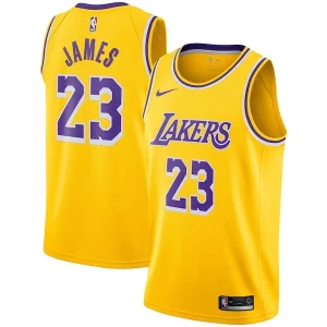 LeBron James Los Élégant Angeles Lakers Nike Swingman Player Jersey Gold Icon Edition - Parfait pour le match jour - Montrez votre support avec style