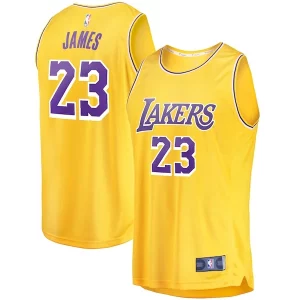 LeBron James Éclatant Los Angeles Lakers Youth Fast Break Player Jersey Icon Edition Gold - Garantie satisfaction - Si vous n'êtes pas satisfait