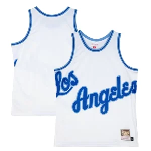 Los Angeles Confortable Lakers Hardwood Classics Blown Out Fashion Jersey White - Vêtement de fan emblématique - Montrez votre amour pour l'équipe