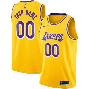Los Angeles Lakers Nike Custom Swingman Notable Jersey Gold Icon Edition - Design innovant - Écarte-vous du commun des mortels