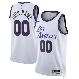 Los Angeles Lakers Nike Unisex Magnifique 2022/23 Swingman Custom Jersey City Edition White - Maillot de marque reconnue - Faites confiance à la qualité