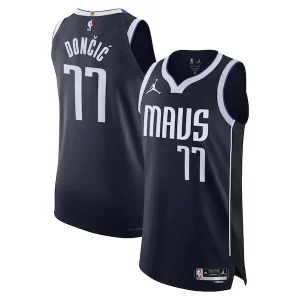 Luka Dončić Dallas Mavericks Jordan Brand Authentic Commémoratif Player Jersey Statement Edition Navy - Dernières unités - Ne manquez pas cette opportunité