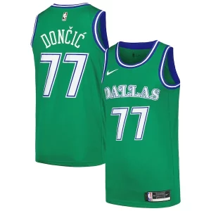 Luka Dončić Collectible Dallas Mavericks Nike Swingman Player Jersey Classic Edition Green - Édition commemorative - Souvenez-vous des moments inoubliables