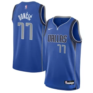 Luka Dončić Dallas Mavericks Nike Confortable Youth Swingman Jersey Icon Edition Blue - Design innovant - Écarte-vous du commun des mortels