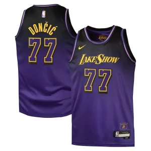 Luka Dončić Los Magnifique Angeles Lakers Nike City Edition Swingman Jersey 2024 Purple - Collectionner ce maillot rare - Augmentez la valeur de votre collection