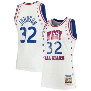 Magic Johnson Los Angeles Lakers Charming 1983 NBA All Star Game Hardwood Classics Authentic Jersey White - Parfait pour le match jour - Montrez votre support avec style