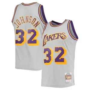 Magic Johnson Los Angeles Lakers 1984 85 Superbe Hardwood Classics Reload 2.0 Throwback Swingman Jersey Gray - Garantie satisfaction - Si vous n'êtes pas satisfait