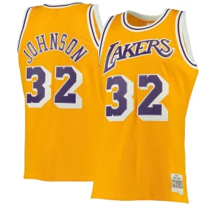 Magic Magnifique Johnson Los Angeles Lakers 1984/85 Hardwood Classics Swingman Jersey Gold/Purple - Design innovant - Écarte-vous du commun des mortels