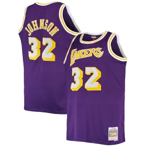 Magic Johnson Los Angeles Lakers Big & Tall 1984/85 Hardwood Charming Classics Swingman Jersey Purple - Confort et style combinés - Pour un look exceptionnel