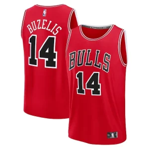 Matas Buzelis Chicago Bulls Fast Break Replica Player Jersey Icon Authentique Edition Red - Pour les amateurs de basketball passionnés - Livraison rapide