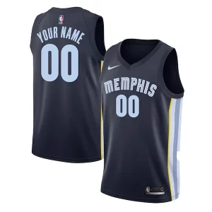 Memphis Grizzlies Nike Swingman Authentique Custom Jersey Navy Icon Edition - Pour les matchs d'athlétisme - Restez frais et confortable
