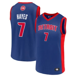 Men's Killian Hayes Gracieux Blue Detroit Pistons Team Player Jersey - Promotion limitée - Profitez de la réduction avant qu'elle ne soit terminée