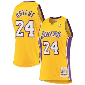Men's Los Exquisite Angeles Lakers Kobe Bryant Gold Hardwood Classics 2008 09 Authentic Jersey - Maillot de collection - Un bijou pour les amateurs