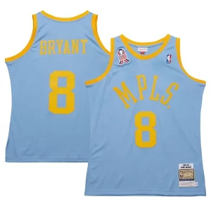 Men's Los Angeles Authentique Lakers Kobe Bryant Powder Blue 2001/02 Hardwood Classics Authentic Player Jersey - Style contemporain - Restez à la mode avec ce maillot