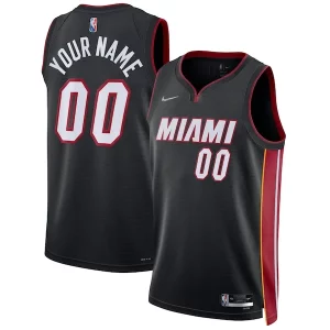 Miami Heat Nike 2021/22 Diamond Swingman Haut de gamme Custom Jersey Icon Edition Black - Design innovant - Écarte-vous du commun des mortels