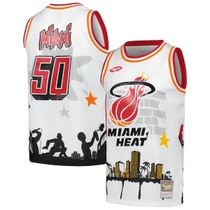 Miami Heat x Tats Cru Hardwood Classics Fashion Jersey White Admirable - Maillot de collection - Un bijou pour les amateurs