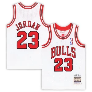 Michael Prime Jordan Chicago Bulls Toddler 1997/98 Hardwood Classics Authentic Jersey White/Black/Red - Offre spéciale - Achetez maintenant et économisez