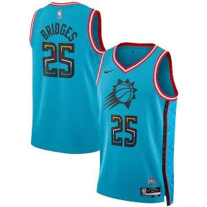 Mikal Bridges Phoenix Suns Nike Unisex 2022/23 Swingman Jersey City Edition Captivant Turquoise - Garantie satisfaction - Si vous n'êtes pas satisfait