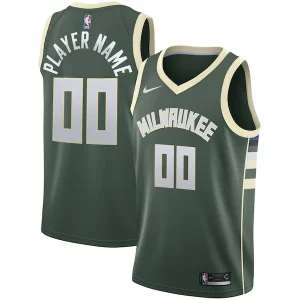 Milwaukee Splendide Bucks Nike Swingman Custom Jersey Green Icon Edition - Giftez-le à un fan dévoué - Livraison en temps pour les fêtes