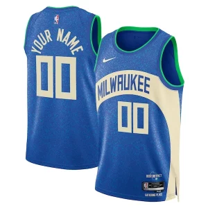 Milwaukee Bucks Nike Notable Unisex 2023/24 Custom Swingman Jersey Royal City Edition - Dernières unités - Ne manquez pas cette opportunité