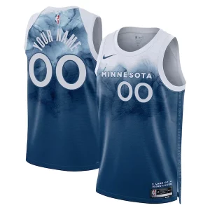 Minnesota Timberwolves Nike Uniques Unisex 2023/24 Custom Swingman Jersey Blue City Edition - Stock limité - Commandez vite votre maillot exclusif