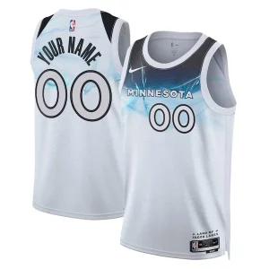 Minnesota Timberwolves Nike Unisex 2024/25 Confortable Custom Swingman Jersey City Edition White - Nouvelle arrivée - Êtes-vous prêt pour la saison ?